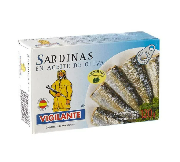SARDINA VIGILANTE ACEITE DE OLIVA 120G