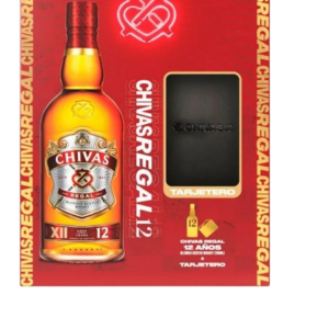 CHIVAS REGAL 12 AÑOS + TARJETERO 700ML
